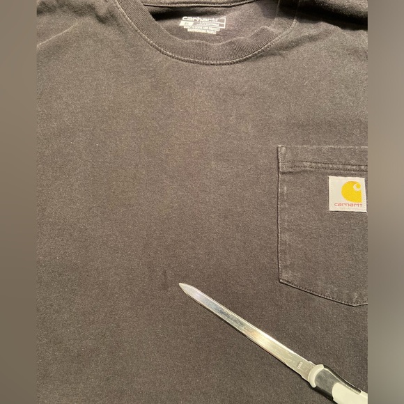 Carhartt Men's Pocket Tee Loose Fit XL Tall Set of Two Shirts 1 Black 1 White - Picture 12 of 13